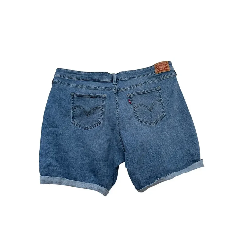 Levi's Denim Shorts Women's 22W Jorts Mid Length